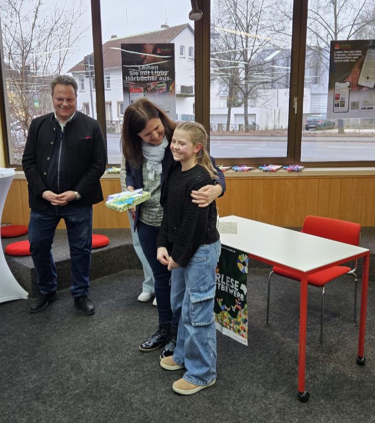 Siegerehrung beim Vorlesewettbewerb