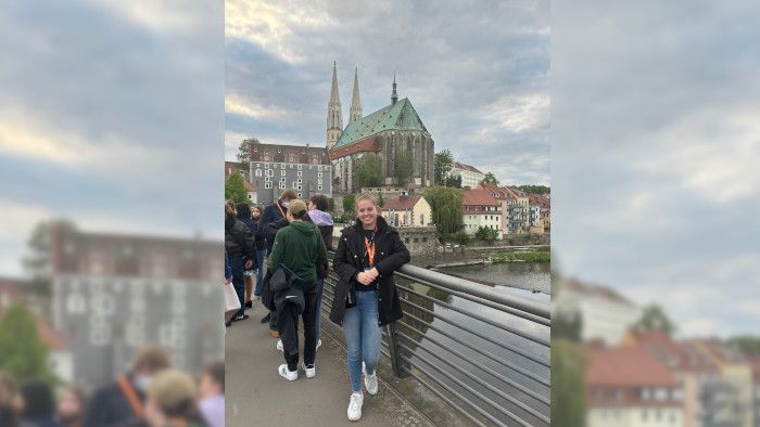 Schülerin in Görlitz beim Wettbewerb