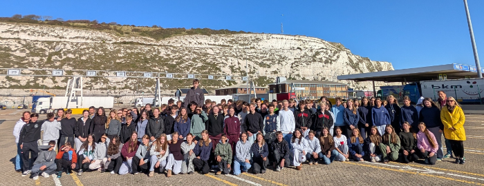 Schülergruppe der Englandfahrt 2025