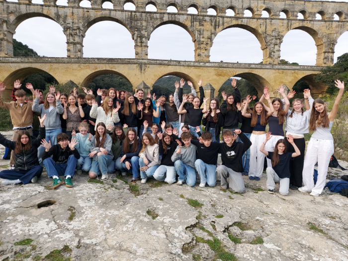 Gruppenbild des Frankreichaustauschs