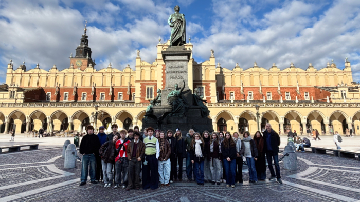 Schülergruppe in Krakau