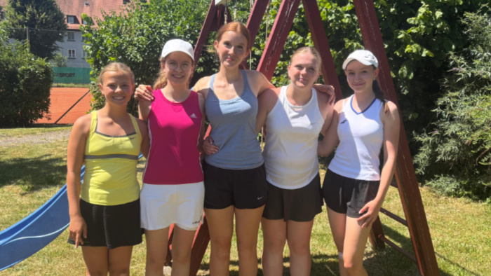 Tennisteam der Mädchen