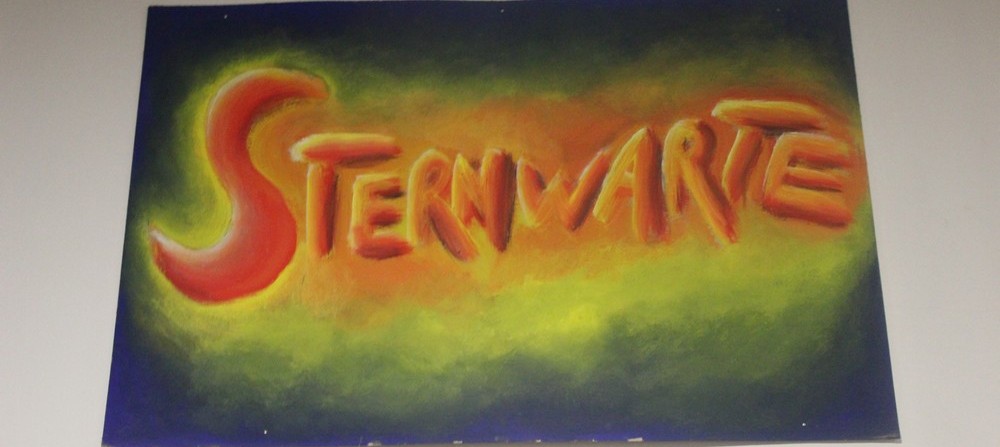 Graffiti über der Tür zur Sternwarte