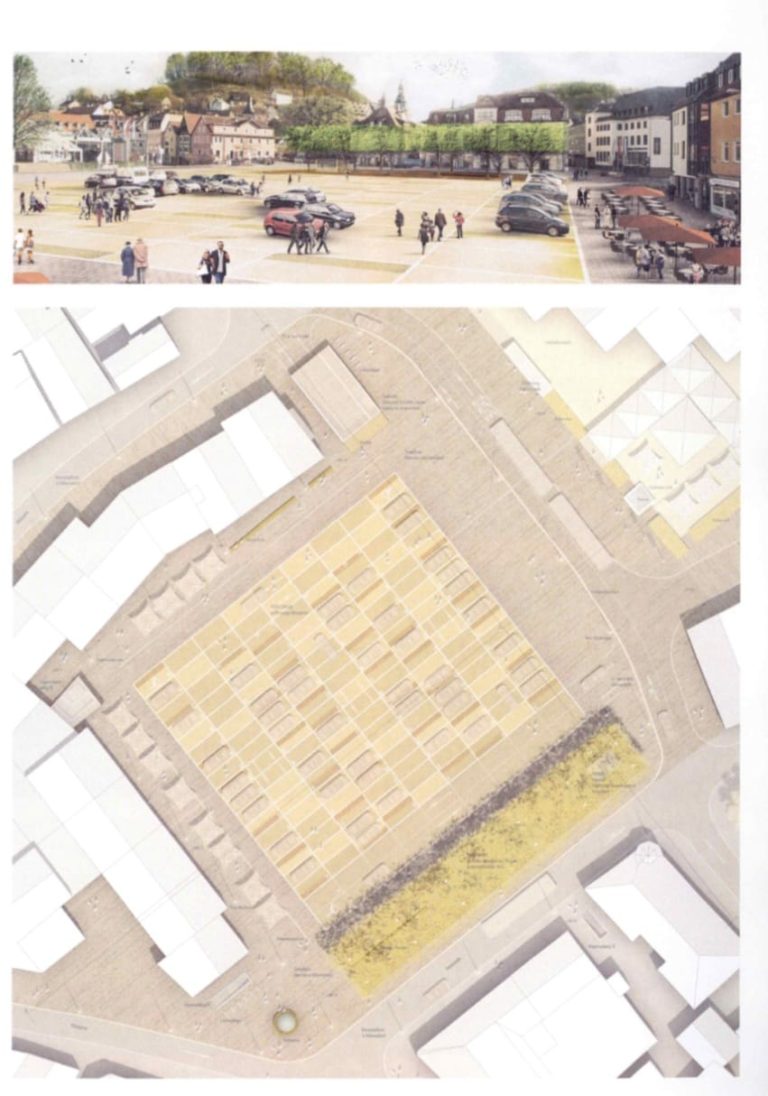 Entwurf von H2M für EKU-Platz