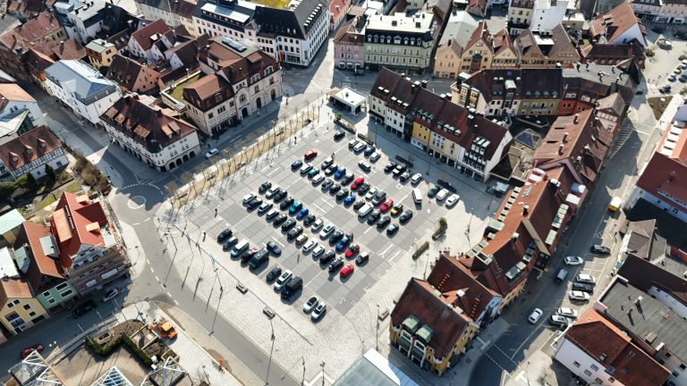 Drohnenaufnahme EKU-Platz