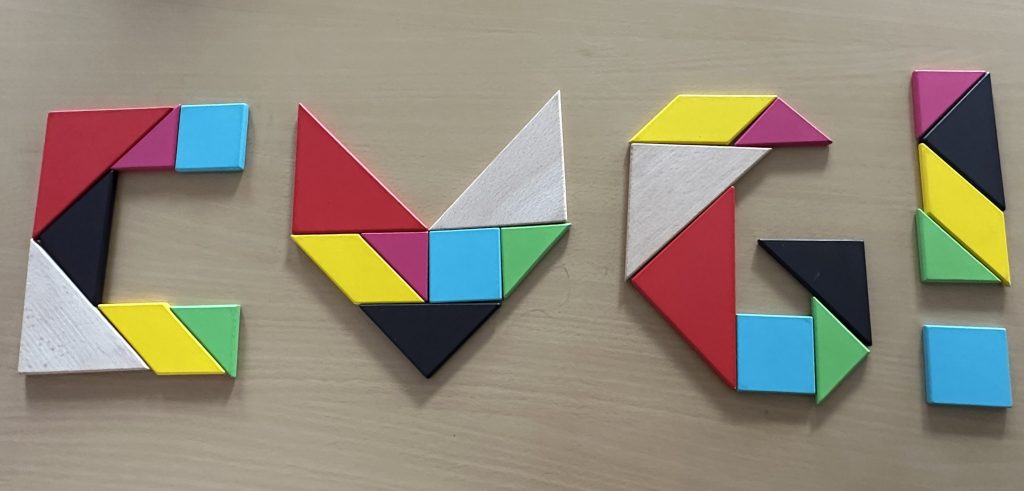 CVG aus Tangram-Teilen gelegt