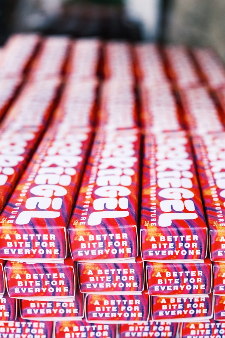 Verpackung des Schokoriegels